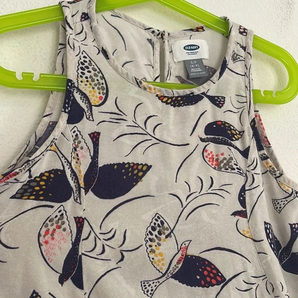 Old Navy sleeveless bird dress small
